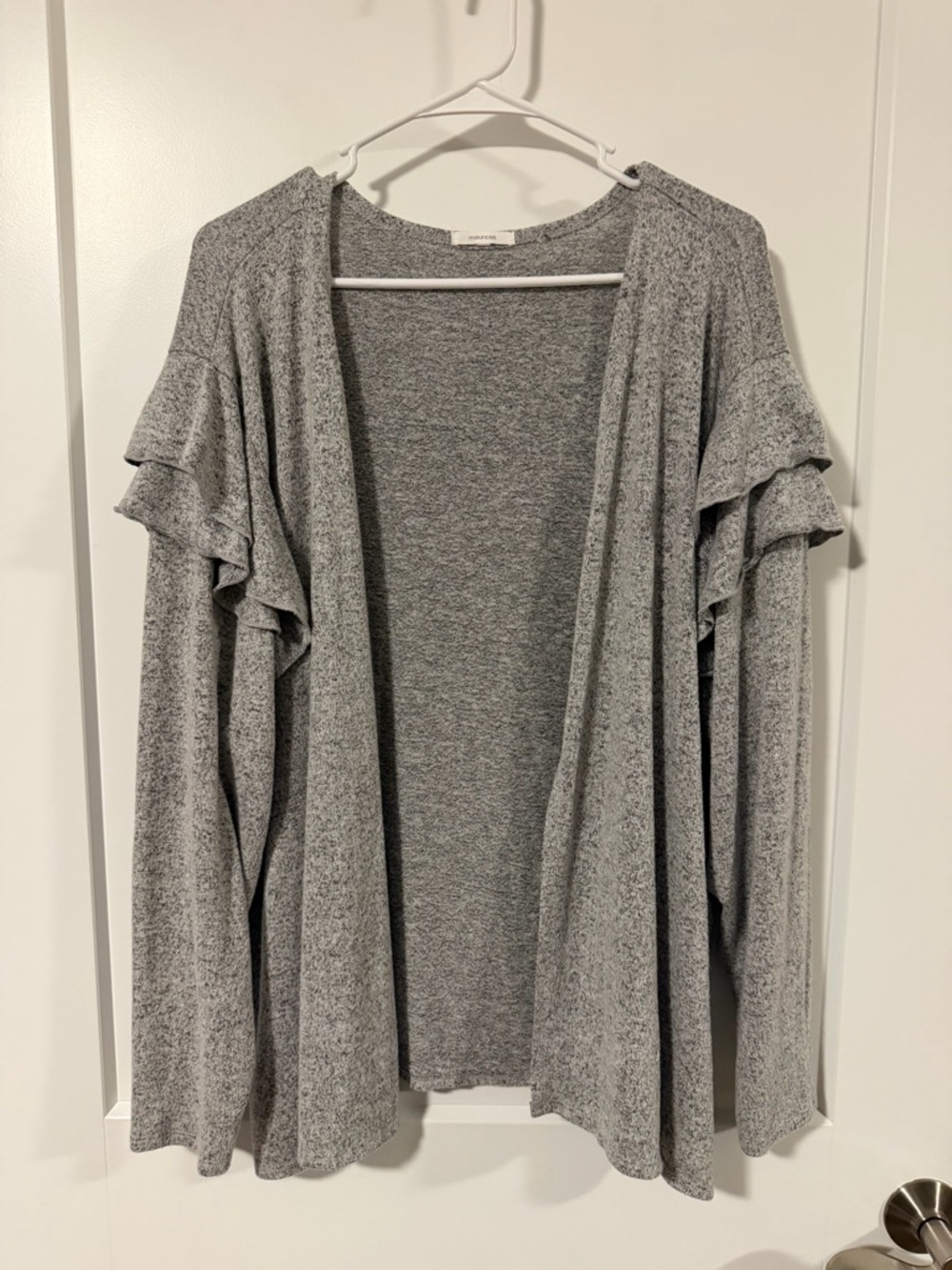 Women’s Maurice’s Gray Cardigan 3x